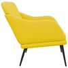 vidaXL Banco de tela amarillo claro 110x76x80 cm