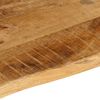 vidaXL Tablero de mesa borde natural madera maciza mango 90x60x2,5 cm