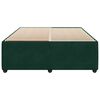 vidaXL Estructura cama sin colch&oacute;n terciopelo verde oscuro 140x200 cm