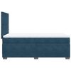vidaXL Cama box spring con colch&oacute;n terciopelo azul oscuro 80x200 cm