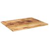 vidaXL Tablero de mesa rectangular madera mango rugosa 100x80x3,8 cm