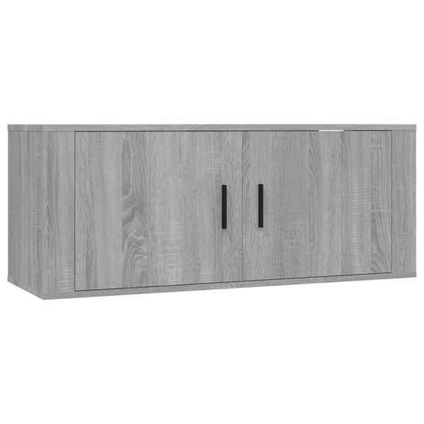 vidaXL Set de muebles para TV 7 pzas madera contrachapada gris Sonoma