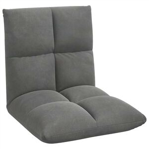 vidaXL Sill&oacute;n ajustable Gris oscuro Terciopelo