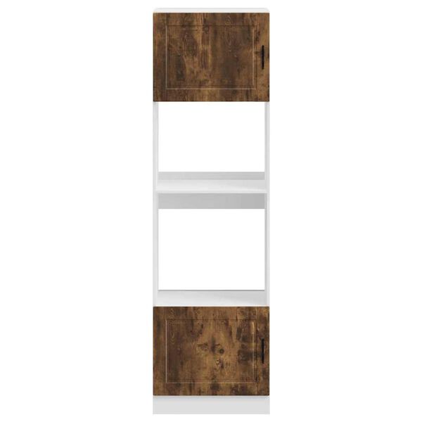vidaXL Armarios para horno 2 uds Porto roble ahumado madera ingenier&iacute;a