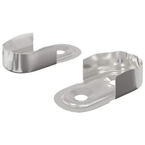 vidaXL Soporte de barra de armario 2 uds. Zinc 40 x 18 x 10 mm Hierro