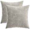 vidaXL Funda de almohada 2 uds. HEERLEN Gris Claro 35 x 35 cm
