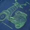 Camiseta infantil azul oscuro 128