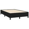 vidaXL Cama box spring con colch&oacute;n tela negro 120x190 cm