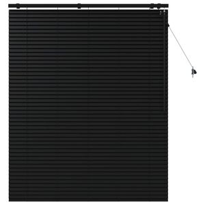 vidaXL Persiana veneciana Negro 130 x 160 cm 35 mm