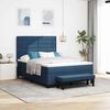 vidaXL Cama tipo Box Spring con colch&oacute;n Azul 140 x 190 cm tela