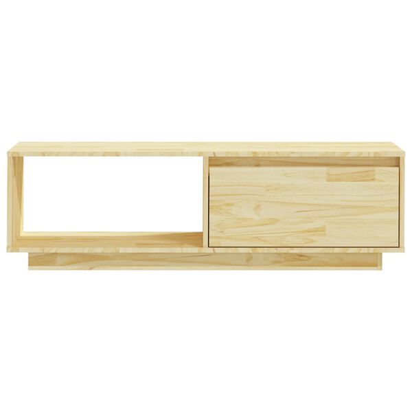 vidaXL Mueble de TV de madera maciza de pino 110x30x33,5 cm