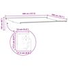 vidaXL Toldo retr&aacute;ctil manual 4 x 2 m