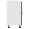 vidaXL Gabinete Base de Esquina de Cocina con puerta Roble negro