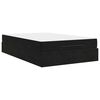 vidaXL Estructura de cama con colch&oacute;n 2 pcs Negro Terciopelo