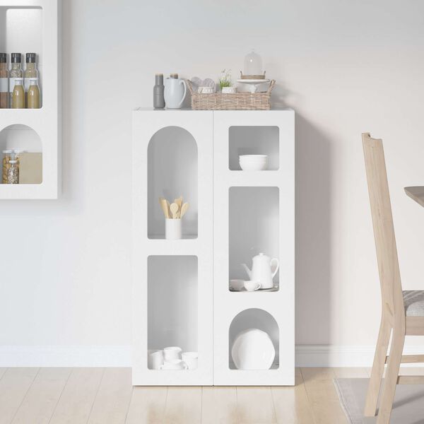 vidaXL Aparador brillante 59 x 35 x 100,5 cm Madera de ingenier&iacute;a