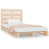 vidaXL Estructura de cama individual madera maciza de pino 90x190 cm