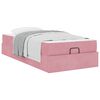 vidaXL Estructura de cama con colch&oacute;n 2 pcs Rosa Terciopelo