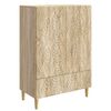 vidaXL Aparador Roble Sonoma 66 x 34,5 x 95 cm Madera de ingenier&iacute;a