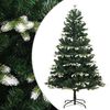 vidaXL &Aacute;rbol de Navidad artificial con bisagras y nieve flocada 150 cm