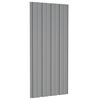 vidaXL Panel para tejado acero galvanizado gris 12 unidades 100x45 cm