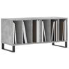 vidaXL Mueble discos madera contrachapada gris hormig&oacute;n 100x38x48 cm
