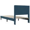 vidaXL Estructura de cama con cabecera Azul 80 x 200 cm Terciopelo