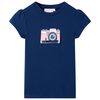 Camiseta infantil azul marino 104