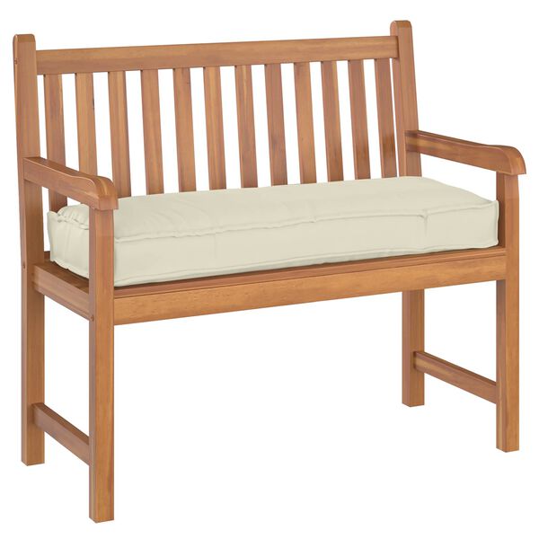 vidaXL Coj&iacute;n Crema 110 x 40 x 8 cm Tela Oxford