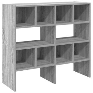 vidaXL Zapateros 2 uds apilables gris sonoma 89,5x30x40 cm