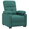 vidaXL Sill&oacute;n elevable tela verde oscuro