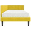 vidaXL Estructura de cama en esquina Amarillo 100 x 200 cm Terciopelo