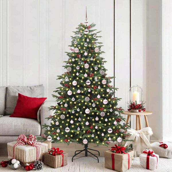 vidaXL &Aacute;rbol de Navidad artificial Verde 180 cm PVC, Metal y Pl&aacute;stico