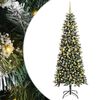 vidaXL &Aacute;rbol de Navidad artificial Verde 240 cm PVC, pl&aacute;stico y acero