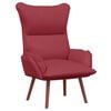 vidaXL sill&oacute;n Rojo vino 69 x 74 x 93 cm Cuero artificial