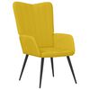 vidaXL Sill&oacute;n de relax de terciopelo amarillo mostaza