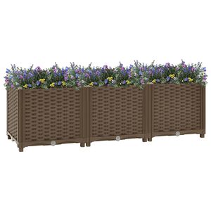 vidaXL Jardinera elevada 120x40x38 cm Polipropileno