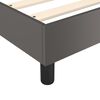 vidaXL Cama box spring con colch&oacute;n cuero sint&eacute;tico gris 90x190 cm