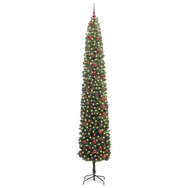 vidaXL &Aacute;rbol de Navidad artificial Verde 300 cm PVC, Acero y Pl&aacute;stico