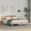 vidaXL Estructura de cama Marr&oacute;n 120 x 200 cm Madera de pino macizo
