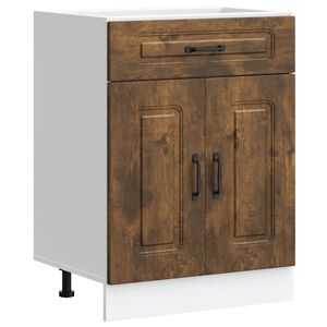 vidaXL Mueble bajo de cocina Kalmar de madera ingenier&iacute;a roble ahumado