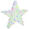 vidaXL Estrella 3D con 50 LED Multicolor 55 x 53.5 x 10 cm Acr&iacute;lico
