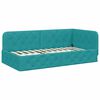 vidaXL Estructura de cama en esquina Tuquesa 90 x 190 cm Terciopelo