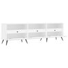 vidaXL Mueble de TV madera contrachapada blanco 150x30x44,5 cm