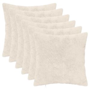 vidaXL Funda de almohada 6 uds. HEERLEN Blanco 30 x 30 cm