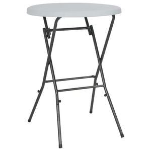 vidaXL Mesa de jard&iacute;n plegable HDPE blanca 80x110 cm