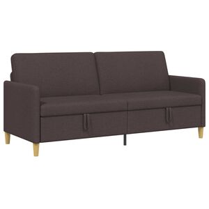 vidaXL Sof&aacute; con almacenamiento Marr&oacute;n Oscuro 192 x 78 x 87 cm