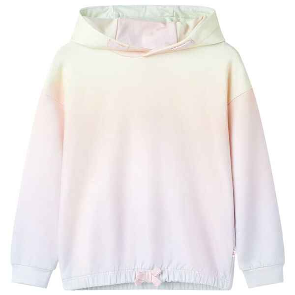 Sudadera infantil con capucha blanco estrellado 116