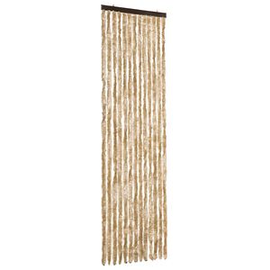 vidaXL Cortina mosquitera de chenilla beige 56x185 cm