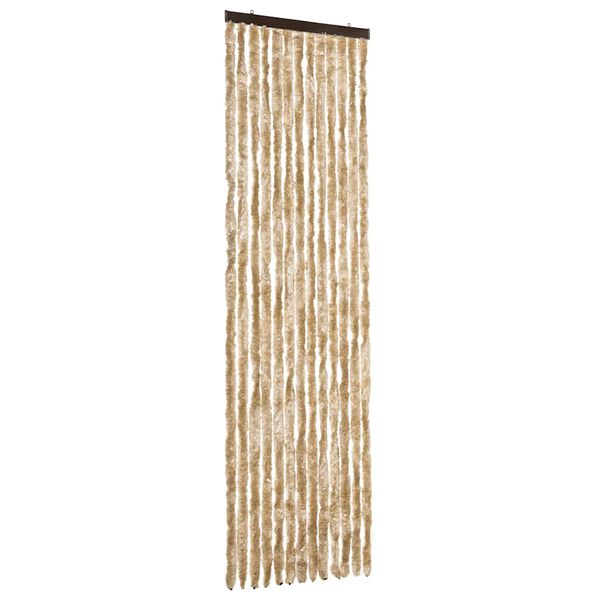 vidaXL Cortina mosquitera de chenilla beige 56x185 cm