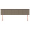 vidaXL Cabeceros 2 unidades de tela gris taupe 90x5x78/88 cm